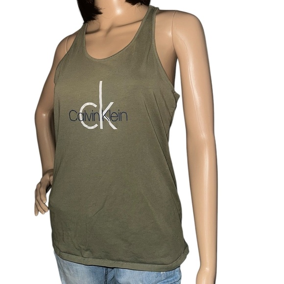 Calvin Klein Olive Green Women's Tank Top size large - Picture 1 of 4